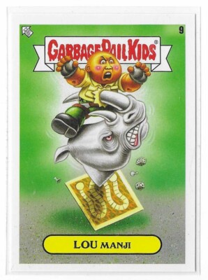 2022 GPK Garbage Pail Kids Book Worms Lou Manji #9 Gross Adaptations Topps
