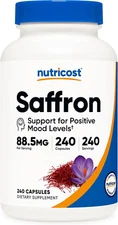 Nutricost Saffron Extract 88.5mg, 240 Capsules -Veggie Caps, Non-GMO, Gluten Fre