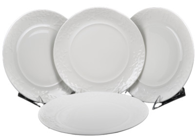 WATERFORD Bone China Garland Romance Accent Plate Set/4 by Michael Aram New