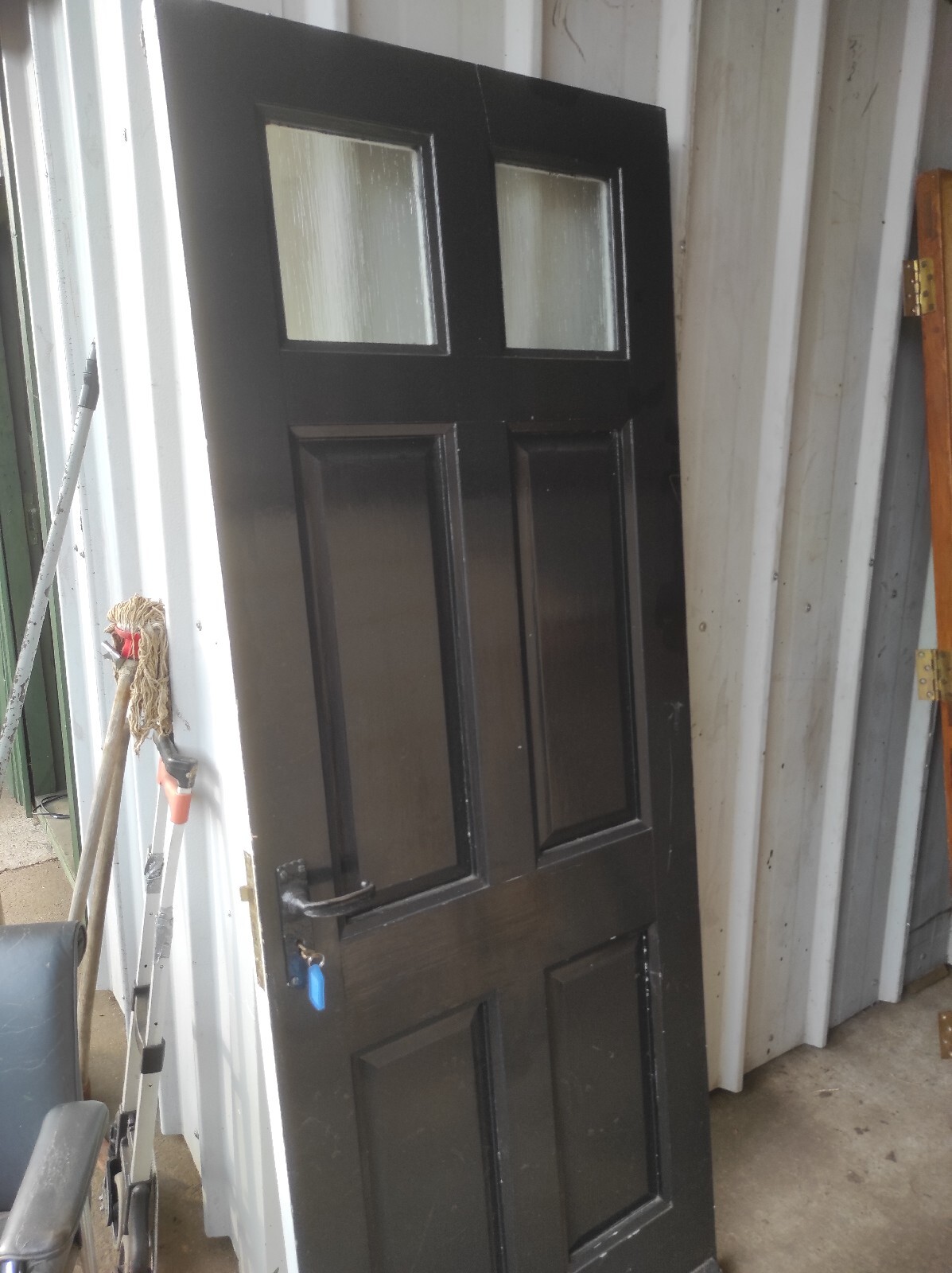 Painted hardwood exterior door eBay