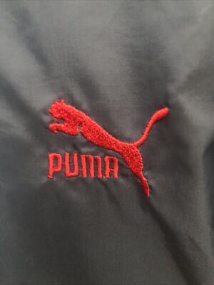 VTG. PUMA SAVANNAH CALCUTTA WINDBREAKER GRAY / RED SIZE L BEAT