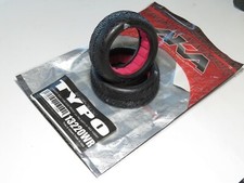 AKA 1:10 Buggy Evo Tires Typo 2wd Front Ultra Soft Red Inserts 13220WR