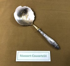 ERNEST POT pelle à fraise / fruit ART NOUVEAU argent MINERVE modèle IRIS 21,5 cm