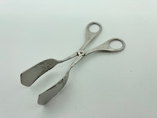 60er/70er Jahre Geb&auml;ckzange Kuchen Zange Metall 18,5 cm