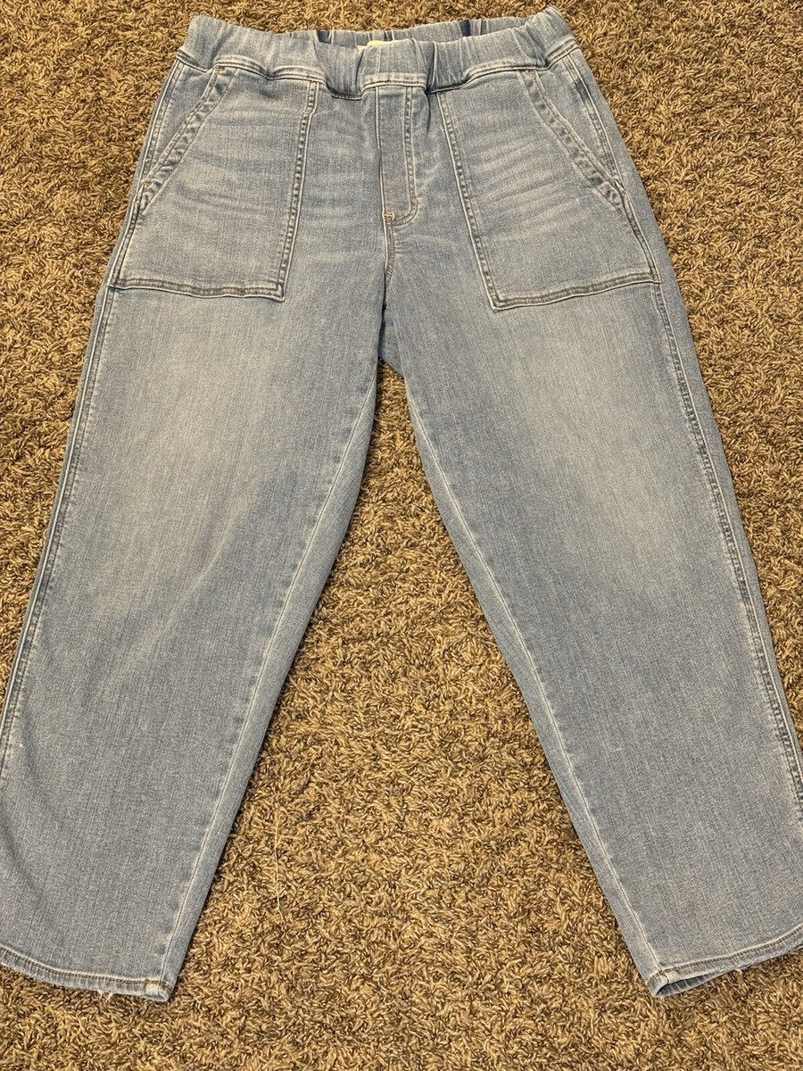 MADEWELL Pull-On Relaxed Jeans in Lisford Wash Style ND644 Size