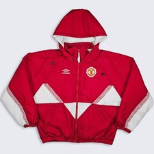 Manchester United Vintage 90s Umbro England Puffer Soccer Jacket
