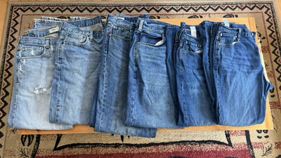 Mens Denim Jean Lot Levi-Carhartt 36x32