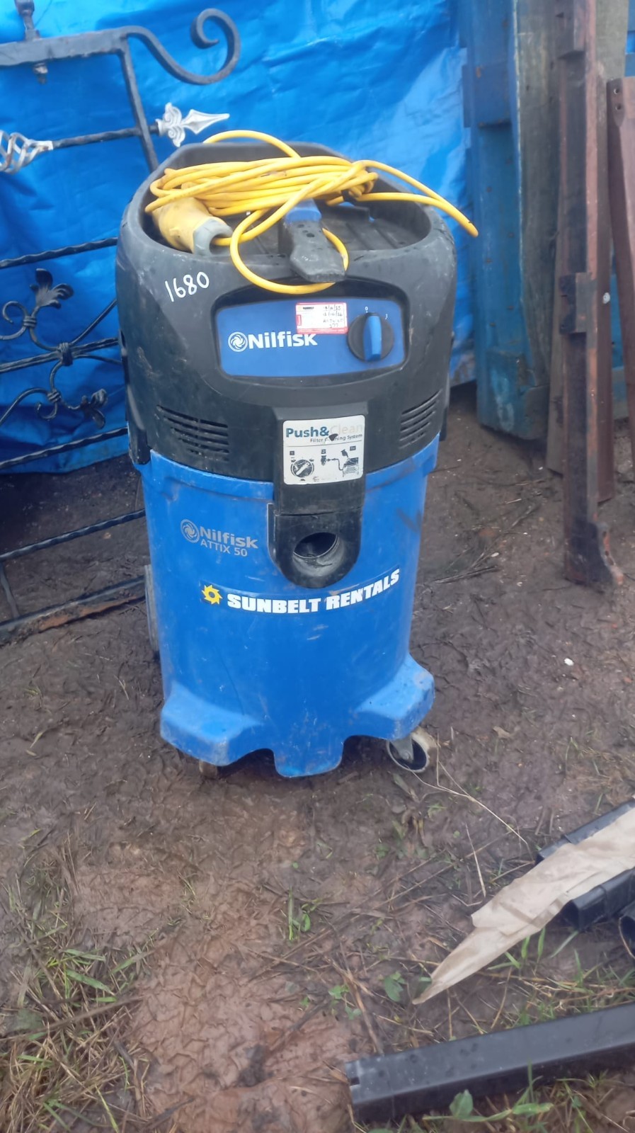 Nilfisk Alto ATTIX 50L Industrial Wet & Dry Vacuum 110V Ex-Hire Working Workshop