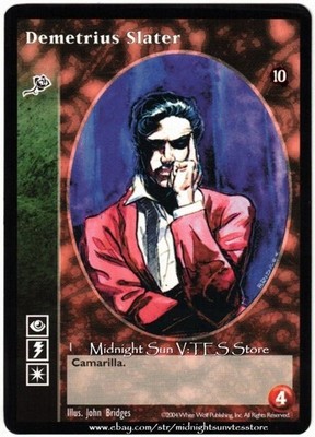 Demetrius Slater Toreador Tenth Anniversary V:TES VTES Vampire CCG