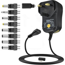 Multi-Voltage Power Supply 1000ma Switch Mode UK Plug 3-12Vdc PSU USB Adaptor