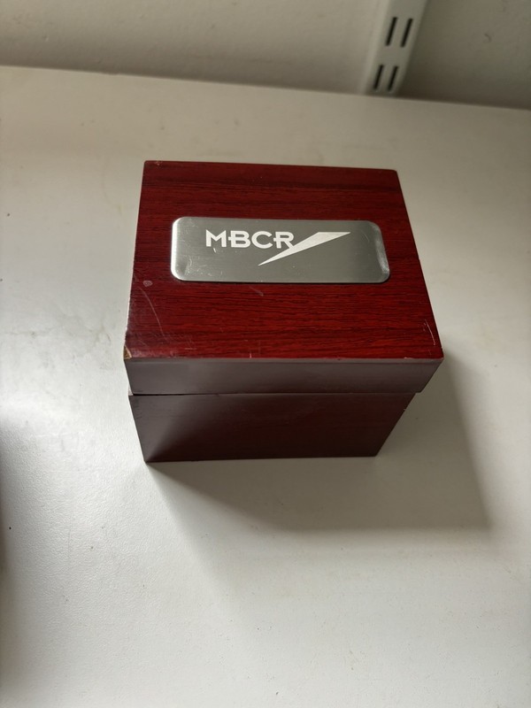 MBCR Massachusetts Bay Commuter Railroad Retirement Watch In Original MBCR Box. 