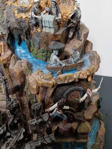 Hawthorne Village Disney Pirates of the Caribbean Curse Black Pearl Island RARE - Picture 20 of 24