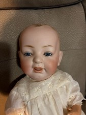 Antique Character Kestner German Bisque Head Baby Doll Solid Dome 16"