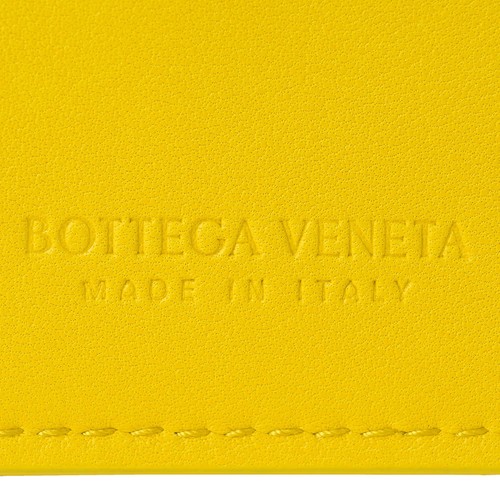 BOTTEGA VENETA Intrecciato Rubber Card Holder 579246 VBWL2 2671 Mirabelle - Picture 8 of 9