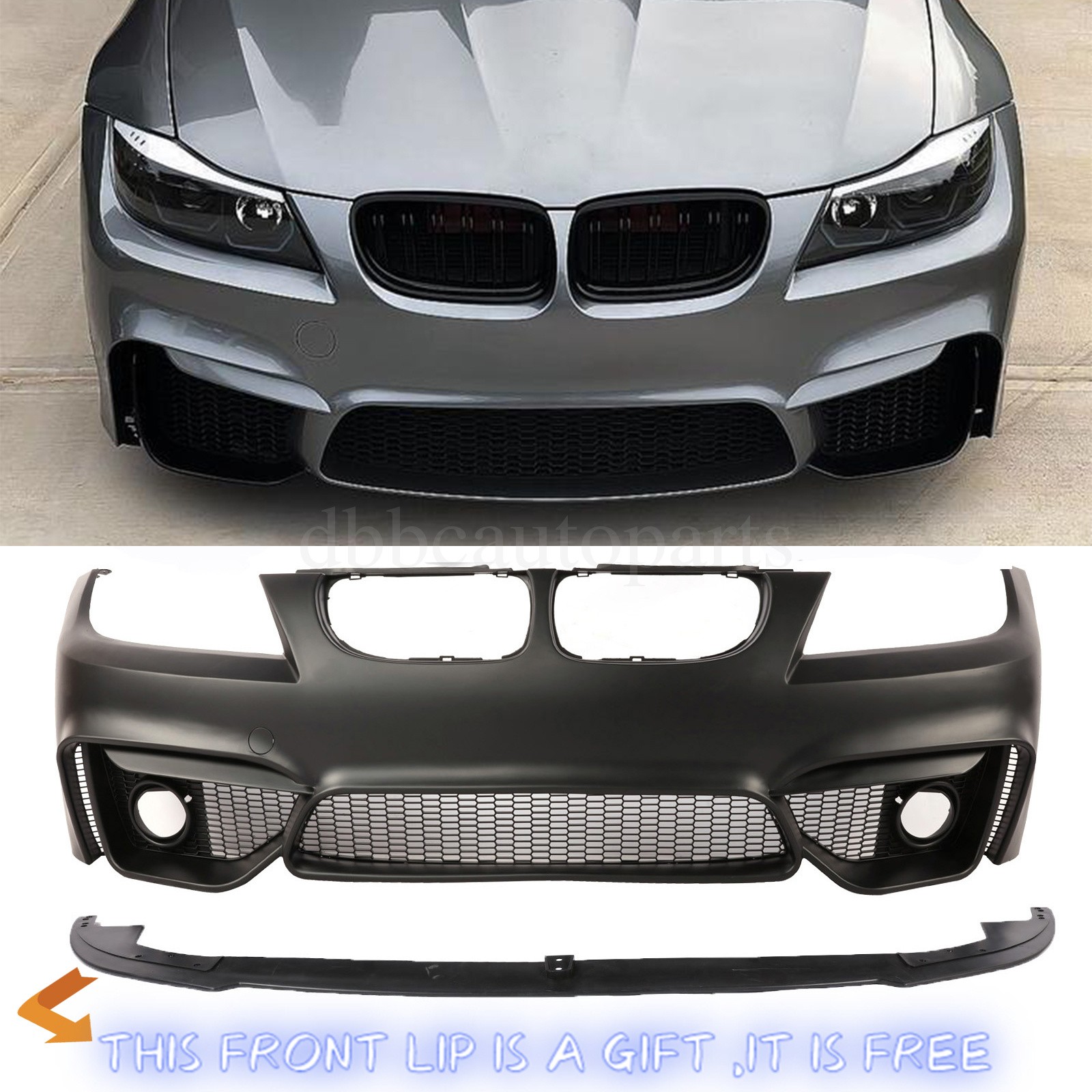 Front Bumper Cover Body Kit Fit M4 Style F80 For BMW 3 Series E90 E91 2008-2011
