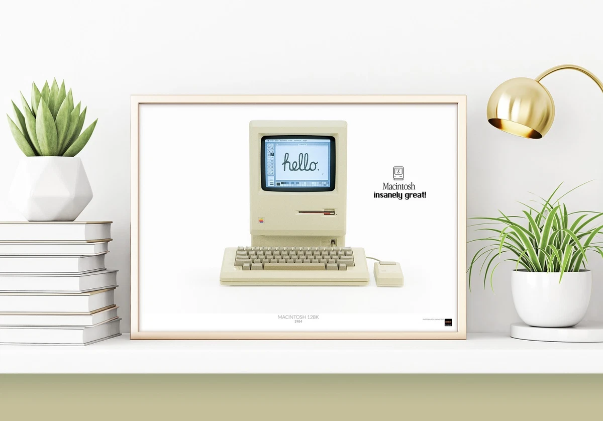 Apple Macintosh 128k poster D 30x40cm