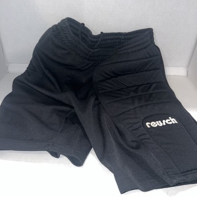 Reusch Soccer Goalie Short Padded Shorts Adult Medium Black Spellout