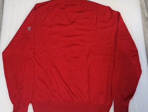 Herren Pringle Golf Pullover Merinowolle Pulli 2XL leicht rot Argyle (282) - Bild 4 von 14