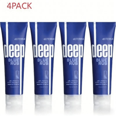 4Pack Brand-New Deep Blue Rub Cream Doterra - 4 oz , Sealed EXP:2028