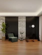 16PCS PVC Seamless Wall Panels Oak Wood Effect 240x15x1.8cm Interior Cladding