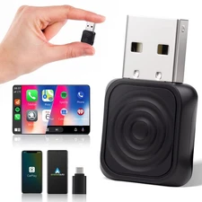 2-in-1 Wireless CarPlay & Android Auto Adapter,USB-A/USB-C Upgrade for Wired ...