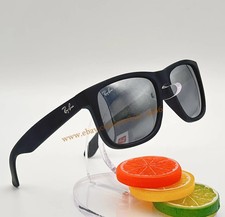 Ray-Ban RB4165 Justin Polarized Sunglasses 54mm Grey Mirror Silver Lens UV New