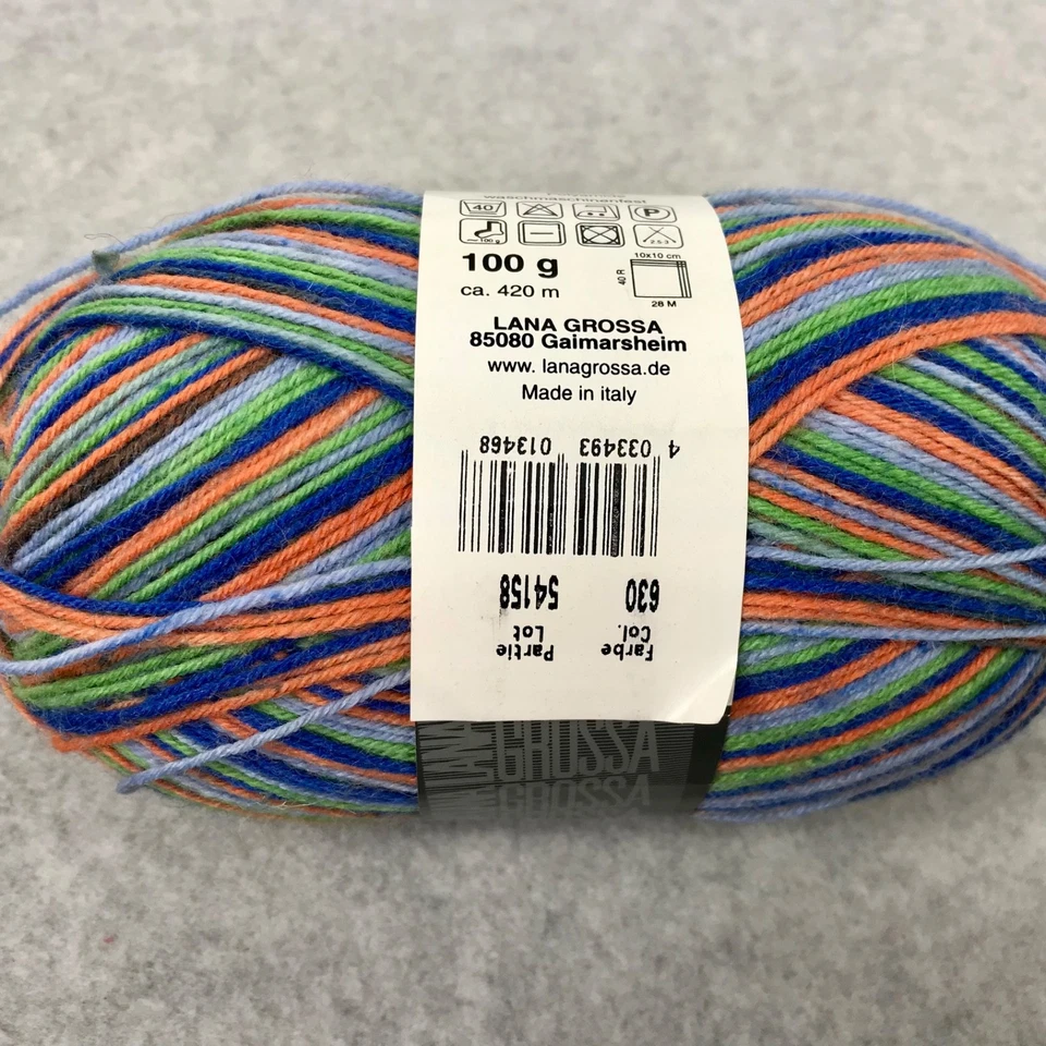 Lana Grossa Meilenweit Fun & Stripes Wool/Poly Sock Yarn  100g 420m - Image 3 of 4