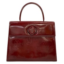 Cartier Happy Birthday - Bordeaux Patent Leather Handbag