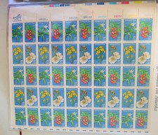USA 1979 FEUILLE ** FLEURS EN DANGER - SE TENANT = COMBINAISONS /eg586