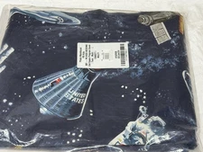 Pottery Barn Kids Glow-in-the-Dark Astronaut Space Program TWIN Duvet NASA New