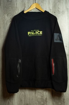 Palace Skateboards Alpine Technology Fleece Pullover Sweatshirt Black Men's Size