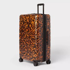Large Checked Hardside Suitcase - Open Story ...