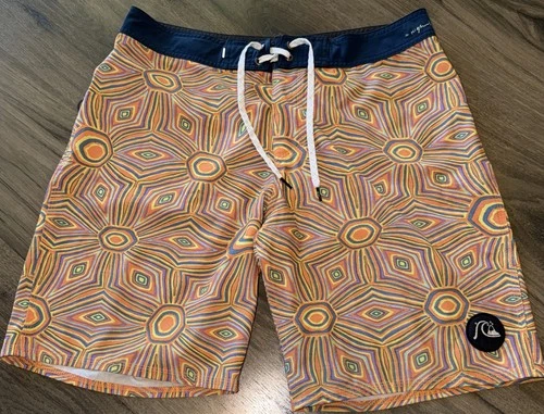 Quicksilver High Line Board Shorts Surf Swim Trunks Stretch Men’s Size 32