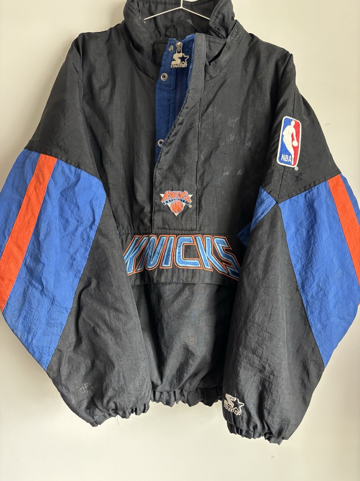 Vintage Starter New York Knicks Puffer Jacket Pullover