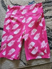 The North Face Girls' Never Stop Bike Shorts Pink Sz Large NEW