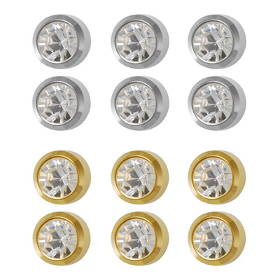 6 / 12 Paar Studex Plus Ohr Piercing April Geburtsstein Ohrstecker Gold Stahl
