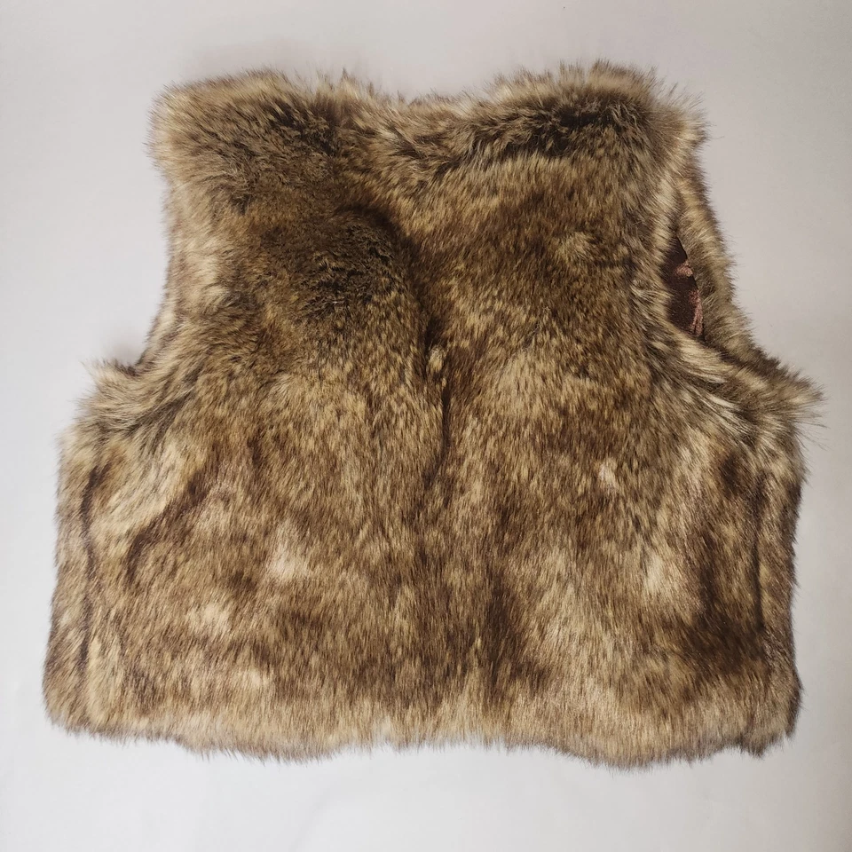 Chaleco Polo Ralph Lauren para mujer de piel sintética marrón recortado talla M (8-10) Foto 2 de 4