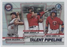 2020 Bowman Talent Pipeline Trios Chrome Jordan Balazovic Brent Rooker a8m