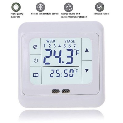 Digital Raumthermostat Thermostat Fussbodenheizung Unterputz LCD LED-Wandheizung