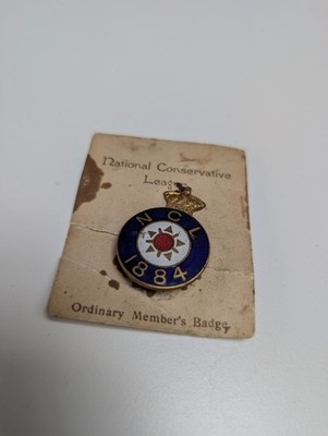 National Conservative League 1884 Ordinary Members Pin Anstecker