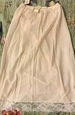 VTG Barbizon Beige Half-slip Skirt Size M NWT