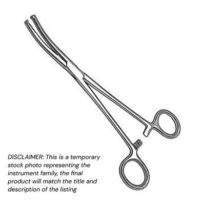 2 pcs Kocher Hemostatic Forceps 5'' Curved 1x2 Teeth Stainless XPRS OR Grade