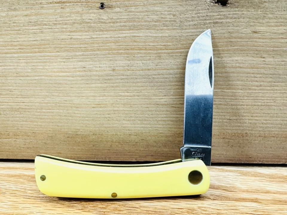 CUCHILLO SODBUSTER CASE XX HECHO EN EE. UU. 2008 PREMIUM AMARILLO 3137 SS BONITO (16697) Foto 4 de 4