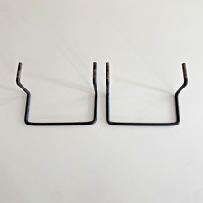 Metal Ottoman Bed Lift Handles / Mattress Retainer Bars | Black | Set of 2