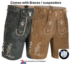 Lederhosen German leather shorts Herrenmode Oktoberfest Beerfest