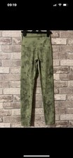 Ladies Khaki Green Leggings Size Uk 6 Very Good Quality Brand New With Tags