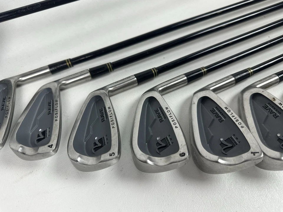 Juego de palos de golf Square Two Rave Posiflo 3 y 5 maderas 3-PW Senior Flex grafito diestro Foto 4 de 4