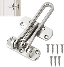 Door Chain Lock for Front Door Security Swing Bar Guard Lock Door Bar Restrictor