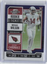 Michael Wilson 2023 Panini Contenders Optic Blue SN,RC #84 #/99 A4