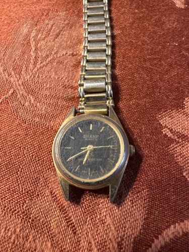 Sharp Quartz Water Resistant Japan Two-Tone Wristwatch – As Is